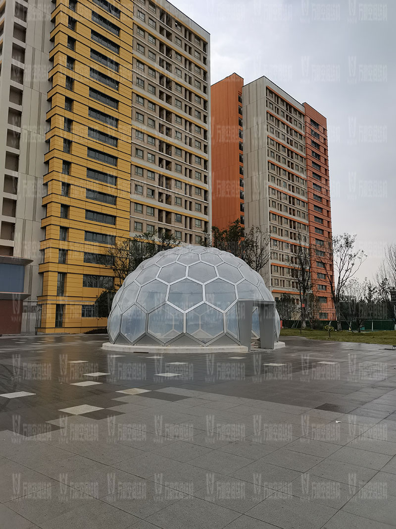 無線創智城市功能空間業態優化五星集市鋼膜結構工程