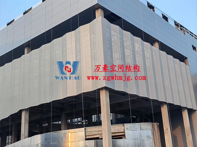 紹興國際會展中心C1區展廳幕墻網格膜工程 紹興國際會展中心C1區展廳幕墻網格膜工程