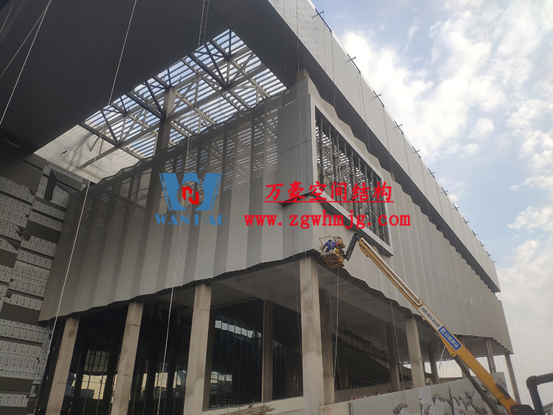 紹興國際會展中心C1區展廳幕墻網格膜工程 紹興國際會展中心C1區展廳幕墻網格膜工程