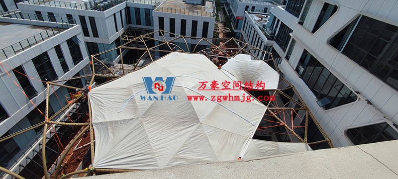 中國東盟特色商品匯聚中心膜鋼構工程膜結構安裝中