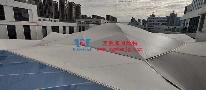 中國東盟特色商品匯聚中心膜鋼構工程完工
