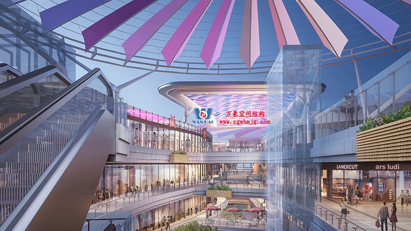 明宇廣場6號地塊商業(萬達廣場)改造項目鋼膜結構ETFE膜結構蓋頂天幕項目 明宇廣場6號地塊商業(萬達廣場)改造項目鋼膜結構ETFE膜結構蓋頂天幕項目