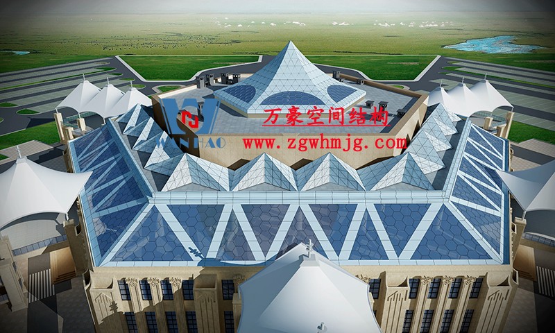青海茶卡鹽湖天空之境集散中心鋼膜結構項目 青海茶卡鹽湖天空之境集散中心鋼膜結構項目