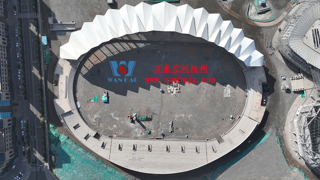 張掖奧體中心建設項目（EPC）總承包體育場PTFE膜結構專業分包工程