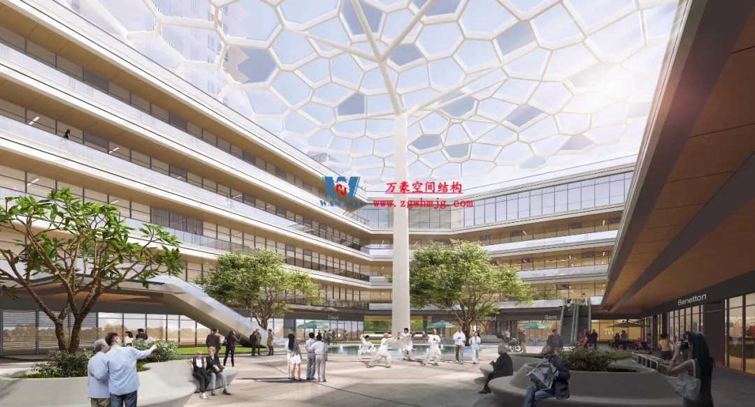 科幻巨幕降臨安吉！湖州安吉鋼結構天幕重塑城市天際線