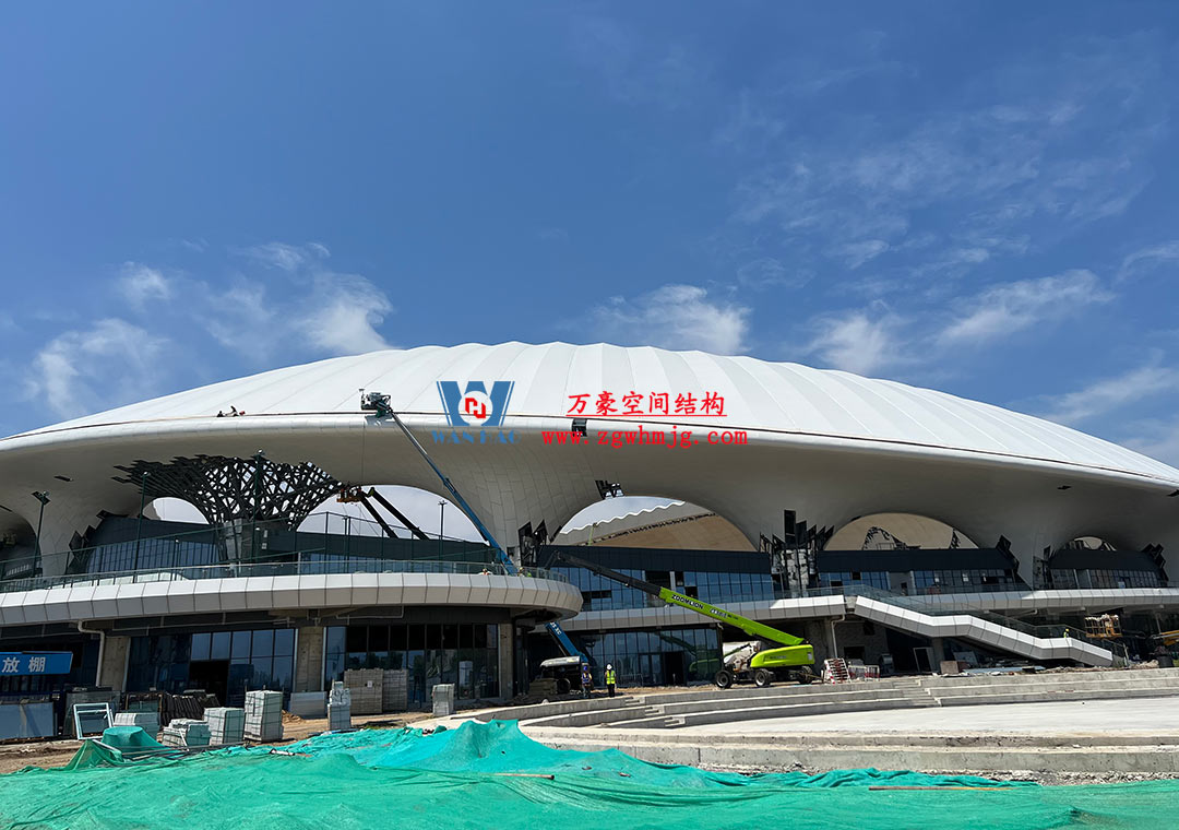 山東蓬萊體育場PTFE膜結構項目
