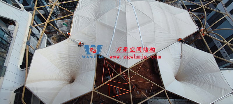 中國東盟特色商品匯聚中心膜鋼構工程膜結構安裝中