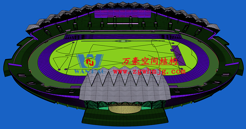 萬豪2022第14標-張掖奧體中心建設項目（EPC）總承包體育場PTFE膜結構專業分包工程
