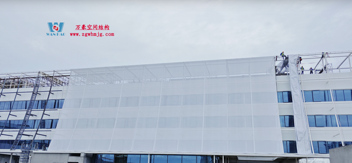 德陽市人民醫院城北第五代醫院外立面PTFE膜結構幕墻