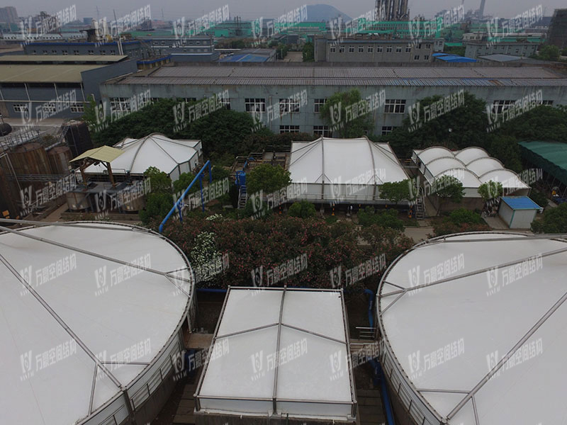上虞泰盛化工污水池加蓋膜結構